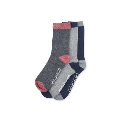 Plus Size Women's 3 Pack Super Soft Midweight Cushioned Thermal Socks by GaaHuu in Black (Size ONE)
