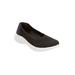 Extra Wide Width Women's CV Sport Laney Slip On Sneaker by Comfortview in Black (Size 10 1/2 WW)