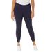 Plus Size Women's Knit Legging Capri by Catherines in Navy (Size 2X)