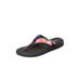 Wide Width Women's The Sylvia Soft Footbed Thong Sandal by Comfortview in Tropical Leaf (Size 10 W)