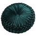 Alvage Round Throw Pillows for Couch -Pumpkin Shape Velvet Pleated Cushion - Round Pintuck Pillow for Home Bed Car Decor Floor Pillow Cushion