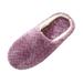 Deals on Gift for Holiday!Jacquard Soft Bottom Cotton Slippers Suede Non-slip Cotton Slippers Indoor Cotton Slippers