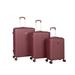 American Flyer Kova 3-Piece Hardside Spinner Luggage Set in Burgundy