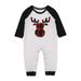 Multitrust Matching Family Pajamas Sets Reindeer and Christmas Tree Long Sleeve Crew Neck Pullover and Plaid Pants Loungewear