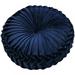 Kernelly Round Throw Pillows for Couch -Pumpkin Shape Velvet Pleated Cushion - Round Pintuck Pillow for Home Bed Car Decor Floor Pillow Cushion