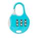 Winnereco 3 Digit Code Combination Password Lock Schoolbag Anti-theft Lock (Blue)