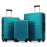Hard shell luggage set 3 pieces of light suitcase with TSA lock, lighter than 20â€� 24â€� 28â€�