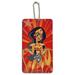 DC Super Hero Girls Wonder Woman Wood Luggage Card Suitcase Carry-On ID Tag