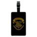 Harry Potter Ilustrated Hogwart's Crest Rectangle Leather Luggage Card Suitcase Carry-On ID Tag