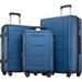 SEGMART Expandable Luggage Sets of 3, 3-Piece Lightweight Hardside 4-Wheel Spinner Luggage Set: 20"/ 24''/ 28" Carry-On Checked Suitcase, Carry on Suitcase with TSA Lock for Traveling, Blue, S6624