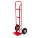 Tophomer Portable Aluminum Hand Truck Dolly Heavy-Duty Luggage Trolley Cart Pneumatic Tyre Wheels for Home Auto Office Travel Use Red