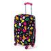 Luggage Cover, Protective Washable Suitcase Cover - Travel Elastic Spandex Suitcase Protector with Luggage Tag Fits 18 to 20 Inch Flower