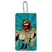 Teen Titans Go! Cyborg Wood Luggage Card Suitcase Carry-On ID Tag