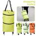 ZTOO Shopping Trolley Fashionable Foldable Easy-To-Carry Oxford Cloth Tote Bag Shopping Trolley