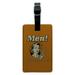 Men Available in Sizes XL L M and No Thanks Funny Humor Retro Rectangle Leather Luggage Card Suitcase Carry-On ID Tag
