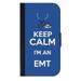 Keep Calm EMT Navy - Passport Cover / Card Holder for Travel