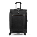 Travelpro Platinum Elite-Softside Expandable Spinner Wheel Luggage, Intrigue Black, Checked-Medium 25-Inch