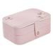 Jewelry Storage Box Portable Double-layer Travel Organizer Case for Ring Necklace Earring