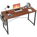 Computer Desk 32 inch Home Office Writing Study Desk, Modern Simple Style Laptop Table with Storage Bag, Walnut