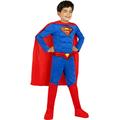 Funidelia | Superman Lights On! Costume for boy Man of Steel, Superheroes, DC Comics - Costumes for kids, accessory fancy dress & props for Halloween, carnival & parties - Size 3-4 years - Red