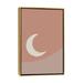 East Urban Home The Moon - Graphic Art Print Metal in Orange | 40 H x 26 W x 1.5 D in | Wayfair 98D04D92B9724CD2B999F51AF445B8E1