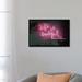 East Urban Home Life is Beautiful Neon by Mambo Art Studio - Textual Art Canvas in Black/Pink | 18 H x 26 W x 1.5 D in | Wayfair