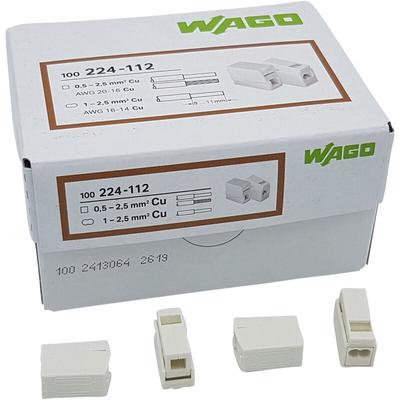 Wago - 2-Leiter-Leuchtenklemme Standardausführung, weiß