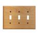 Switchplate Maple Hardwood Triple Toggle | Renovator's Supply