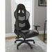 Signature Design by Ashley Lynxtyn Black and Grey Lighted Office Swivel Desk Chair
