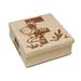 Animal Alphabet Letter F for Frog Square Rubber Stamp Stamping Scrapbooking Crafting - Large 2.75in