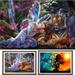 BadPiggies DIY 5D Diamond Painting Full Drill Embroidery Cross Stitch Kits Arts Craft for Home Wall Decor Gift (Tiger)