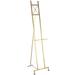 DecMode Modern Elegant Retractable Large Free-Standing Iron Easel in Gold 17 L x 15 W x 57 H