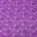 Stretch French Lace Embroidered Floral Florence 58 Wide Fabric (Purple)
