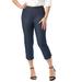 Plus Size Women's Stretch Denim Crop Jeggings by Jessica London in Indigo (Size 34 W) Jeans Legging