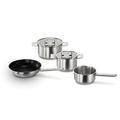 Bosch HEZ9SE040 Hob Accessories, 4-Piece Cookware Set: 3 Pots and 1 Pan, for Electric Hobs and Induction Hobs, Made in Germany