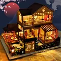 Cutebee – maison de poupée Miniature Kit de construction de jardin japonais jouets pour cadeaux