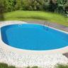 Piscina da giardino ovale con filtro a sabbia 737x360x150 cm Kit Diamond Kit Diamond