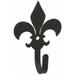 3.75 Inch Fleur de Lis Wall Hook Small