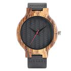 OIFMKC Wooden Watch Wooden Watches Quartz Watch Men Bamboo Modern Wristwatch Analog Nature Wood Fashion Soft Leather Creative Birthday Gifts,Silver