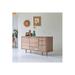 Tikamoon Jonak 57" Wide 3 Drawer Oak Solid Wood Sideboard Wood in Brown | 30 H x 57 W x 18 D in | Wayfair TKASID0009