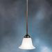 Alcott Hill® Cayman 1 - Light Single Bell Pendant Glass in Brown | 5.5 H x 6.5 W x 6.5 D in | Wayfair 7001B67E908744FB96CAD5ED6217911E