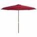 Arlmont & Co. Outdoor Umbrella Parasol Patio Sunshade Sun Shelter Bamboo & Wood | 137.8 W x 137.8 D in | Wayfair 61FC9E6BD7ED4A398825BACCE7D9AAD6