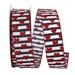 The Holiday Aisle® Ribbon, Polyester in Black/Red/White | 1.5 H x 5 W x 5 D in | Wayfair 65CE430DF42F4023B21E7D17A569CFF8