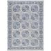 Blue/Gray 156 x 108 x 0.354 in Area Rug - Bungalow Rose Joc Bokhara Blue-Grey Area Rug Polyester/Polypropylene | 156 H x 108 W x 0.354 D in | Wayfair