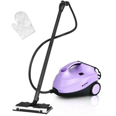 Costway 2000W Heavy Duty Multi-purpose Steam Cleaner Mop with Detachable Handheld Unit-Purple