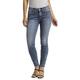 Silver Jeans Damen Suki Mid Rise Skinny Jeans, Dark Wash Met, 32W x 29L