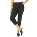 Plus Size Women's Secret Slimmer® Capri by Catherines in Black (Size 32 W)