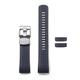 CRAFTER BLUE CB12 22mm Curved End Rubber Watch Strap Quick Release Replacement Band for Seiko Turtle Prospex Automatic Dive Watch, Navy Blue