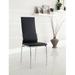 Orren Ellis Set Of 2 Leatherette Dining Side Chair In Black Faux Leather/Upholstered in Gray | 40 H x 17.25 W x 22.38 D in | Wayfair