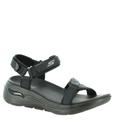 Skechers Performance Go Walk Arch Fit-Cruise Around - Womens 9 Black Sandal Medium